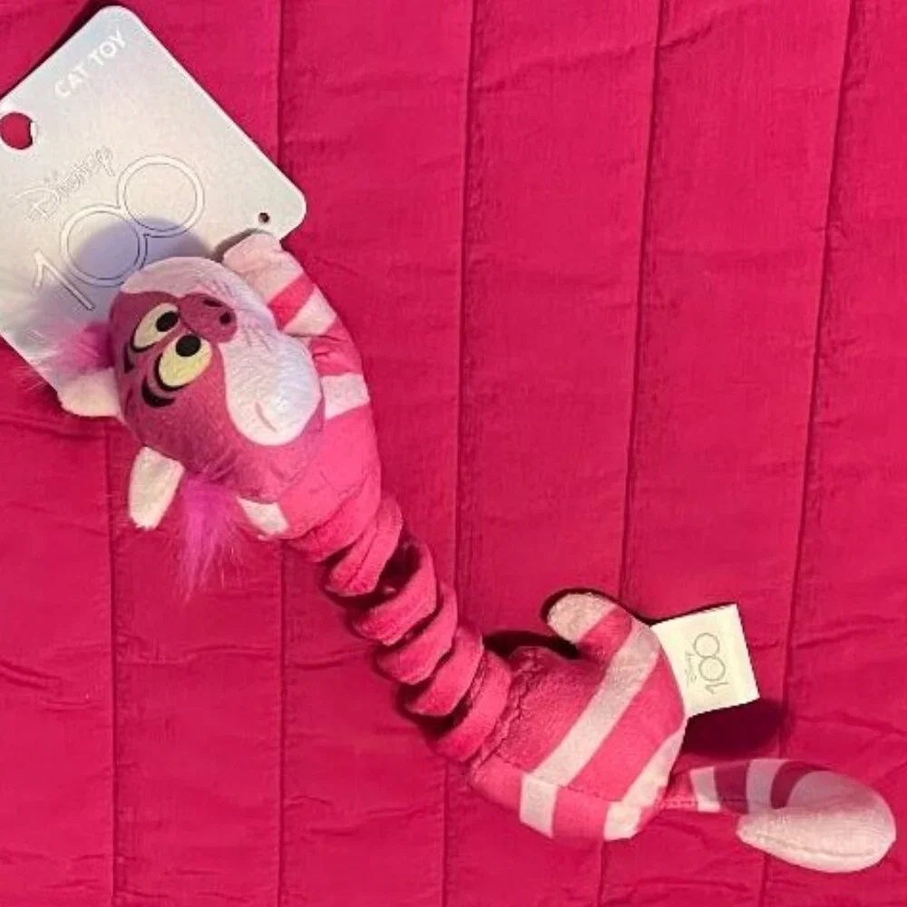 BRAND NEW ~ NWT ~ DISNEY 100 ~ ALICE IN WONDERLAND ~ CHESHIRE CAT ~ COIL CAT TOY